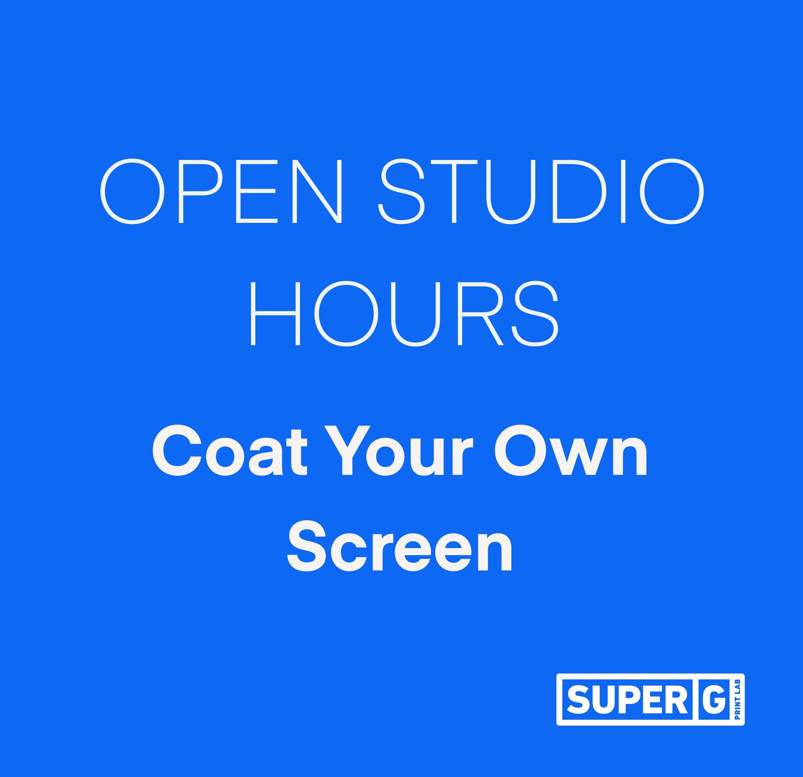 Coat Your Own Screen Super G Print Lab LLC Coat your own screen super g print lab llc